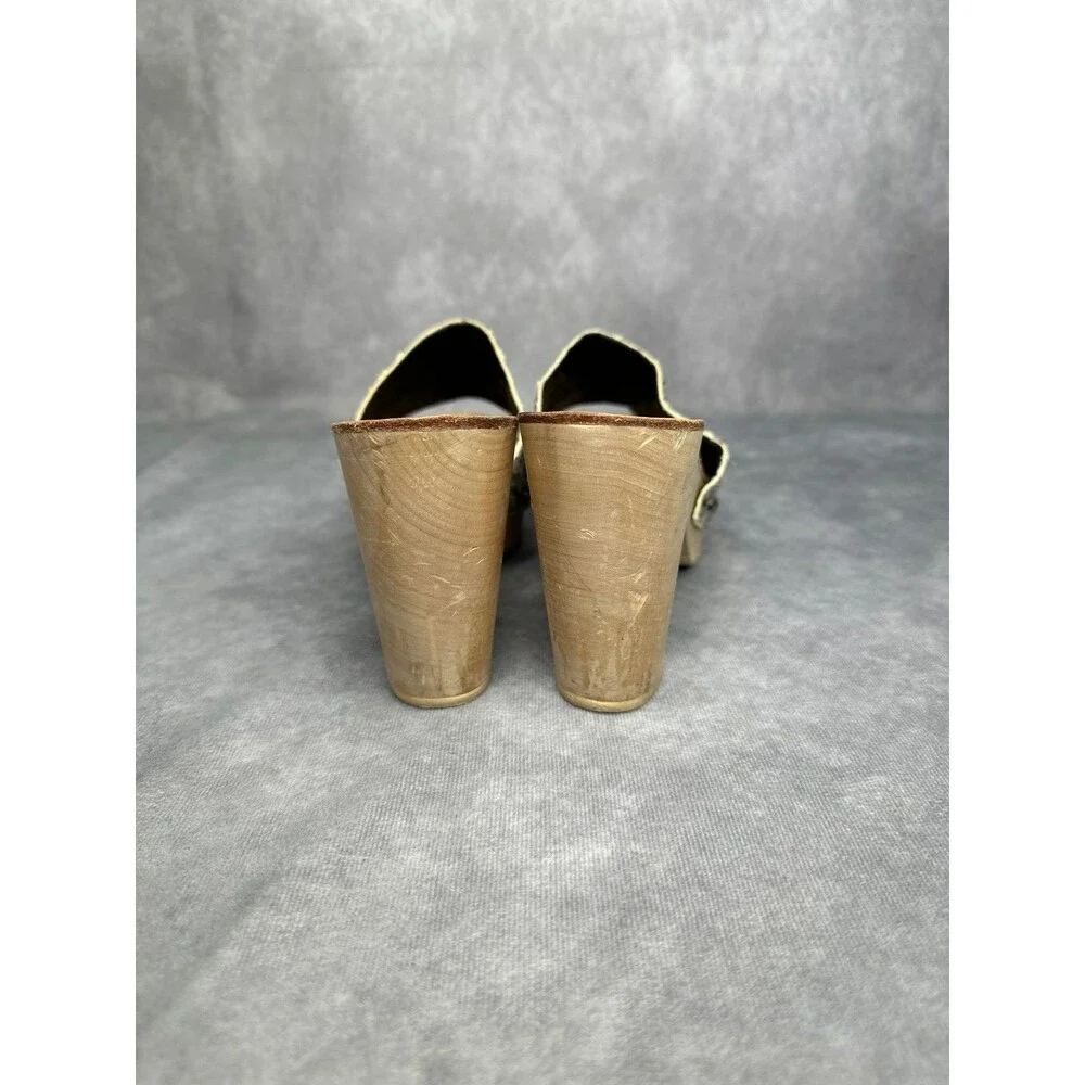 Jeffrey Campbell dlight reptile skin wooden clog sz7
